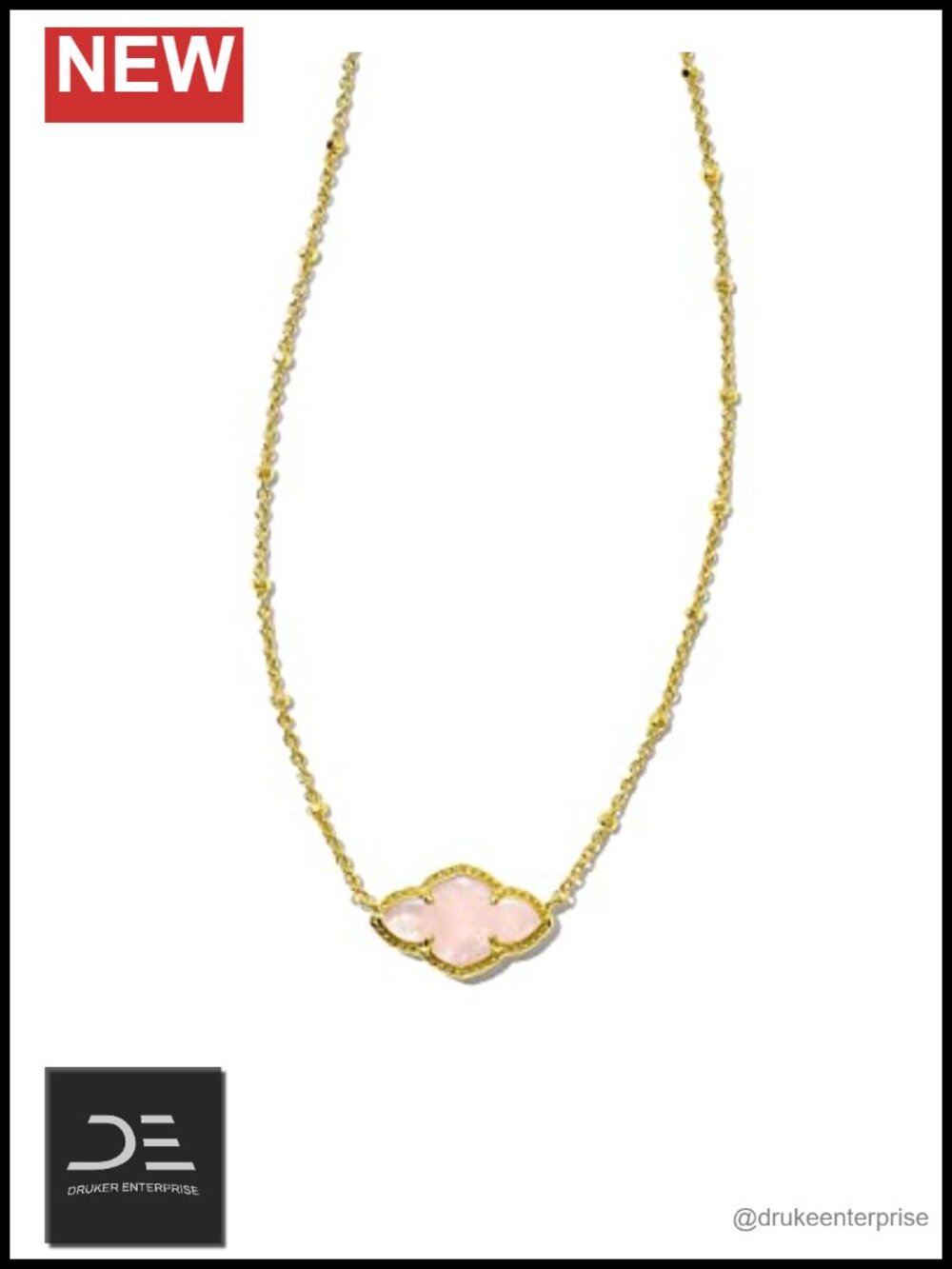 Kendra Scott Abbie Pendant Necklace Gold Plated